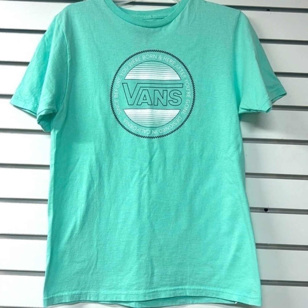 Vans Light Mint Graphic Print Short Sleeve T-Shirt youth xlarge